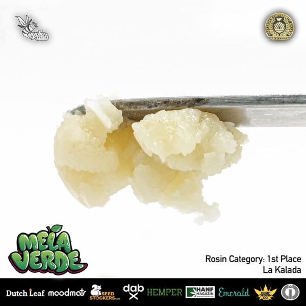 Mela Verde Rosin by La Kalada, 1st place, Rosin Category, Amsterdam Coffeeshop Awards 2024