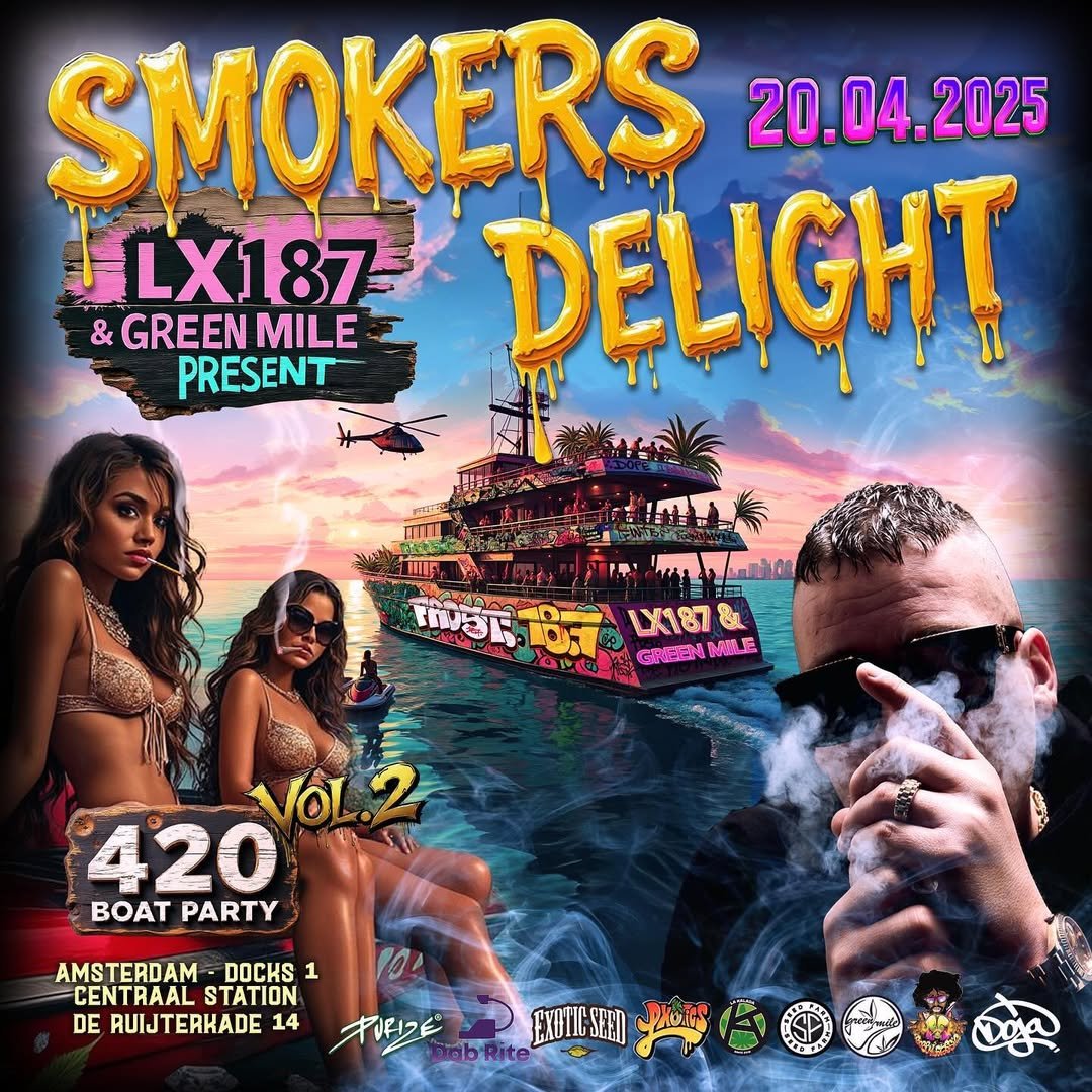 Amsterdam 420 Smoker's Delight Vol. 2 Boat Cruise