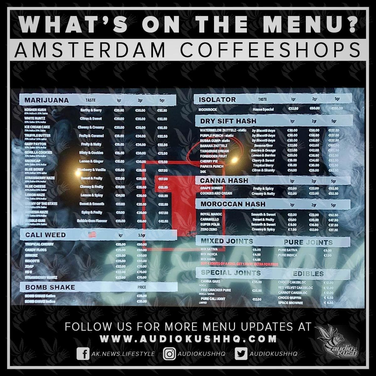 Coffeeshop Tyson 2.0 menu