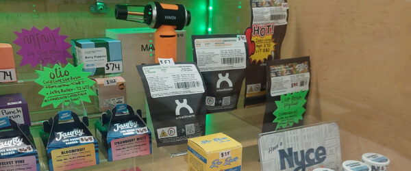 Display of cannabis products and accessories