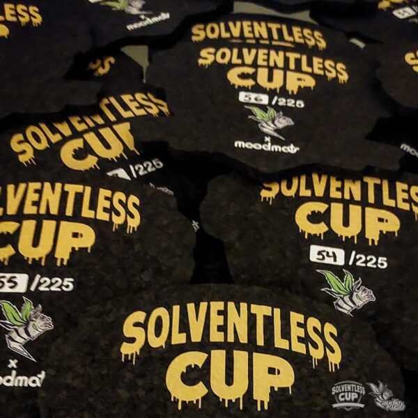 AudioKush Solventless Cup Moodmat made with recycled rubber